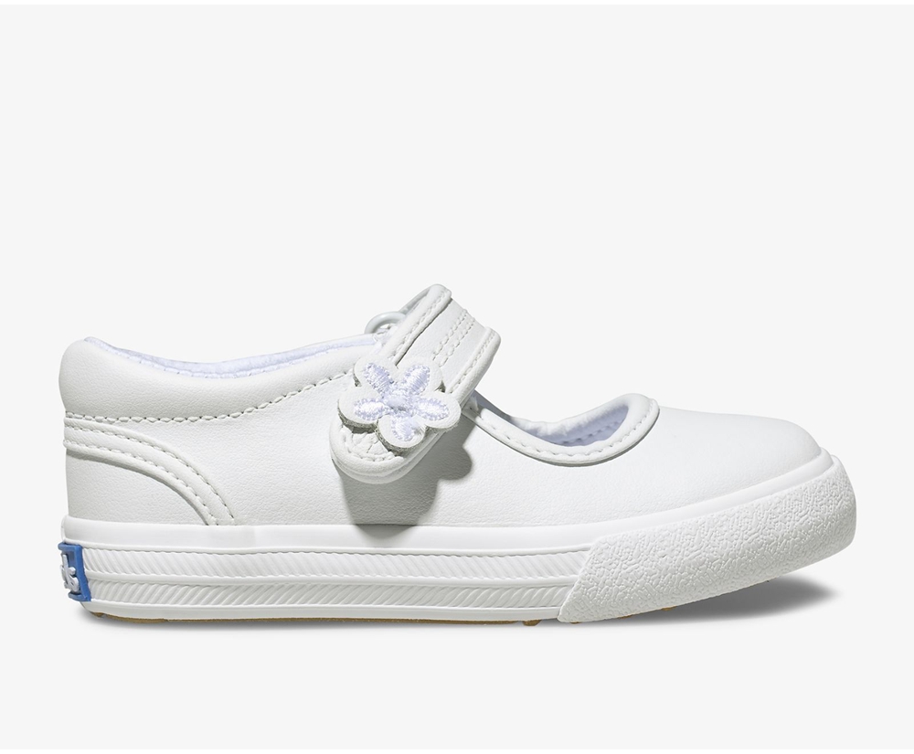 Slip Ons Keds Niños Blancas - Ella Mary Jane - 647-CMTIAZ